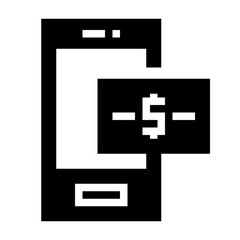 Obraz premium Icon Phone With Style Glyph