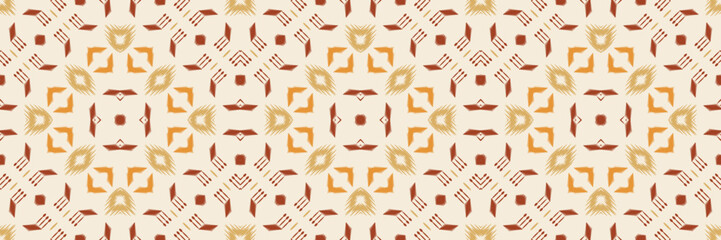 Fototapeta na wymiar Ikat Seamless Pattern Ethnic nativity Embroidery, Ikat pattern vector Digital textile Asian Design for Prints Fabric saree Mughal Swaths texture Kurti Kurtis Kurtas, Motif Batik