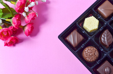 花とチョコレート