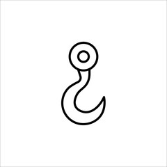 Fototapeta premium hooks vector. icon hooks isolated. vector illustration isolated on white background.