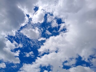 blue sky with clouds
