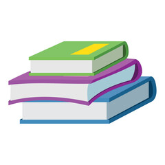 pile text books library