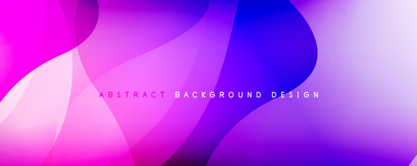 Trendy simple fluid color gradient abstract background with dynamic wave line effect. Vector Illustration For Wallpaper, Banner, Background, Card, Book Illustration, landing page