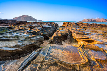 Beautiful view in Seger Beach located in Kuta, Lombok.