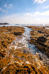 Beautiful view in Seger Beach located in Kuta, Lombok.