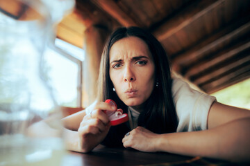
Funny Girlfriend Trying to Propose to her Boyfriend in a Restaurant 
Woman proposing to her...