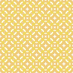 Yellow seamless pattern. Ornamental wallpaper. Modern design, digital paper. Vector abstract artwork.