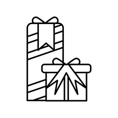 Gift box icon logo design template vector isolated illustration