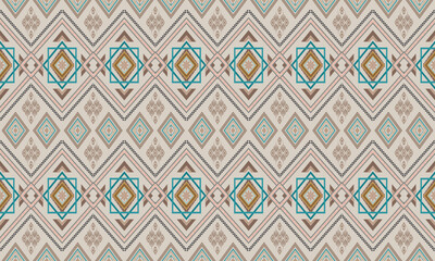 Geometric ethnic flower pattern for background,fabric,wrapping,clothing,wallpaper,Batik,carpet,embroidery style.