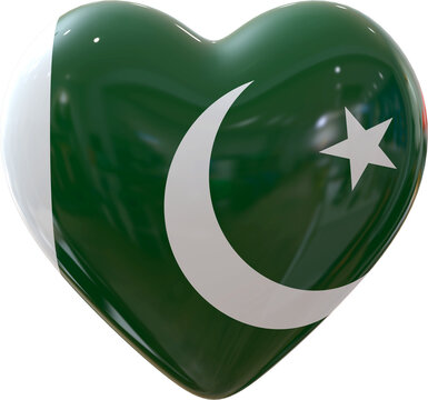 Pakistan Flag Heart