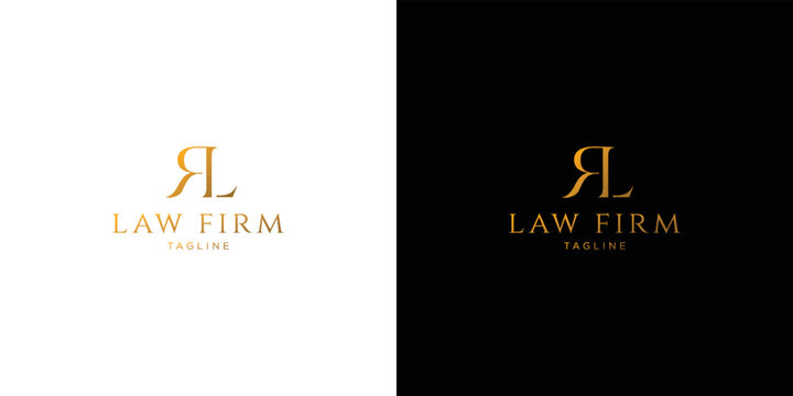 elegant and professional R logo design for law firm. 2