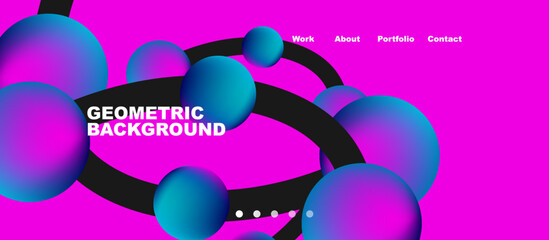 Connected dots geometric landing page background. Vector Illustration For Wallpaper, Banner, Background, Card, Book Illustration, landing page