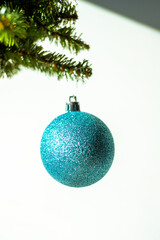 Blue holiday ornament