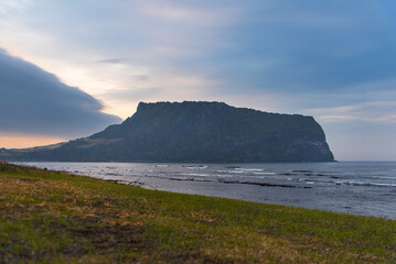 A picture of the sunrise in Jeju Island
