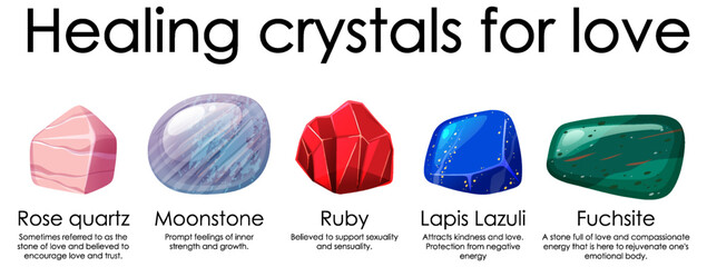 Healing crystals for love collection