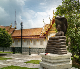 Buddha statue (Giant Cobra Sheltering Lord Buddha), thailand.
