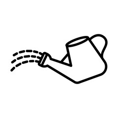 Watering Pot Icon Logo Design Vector Template Illustration Sign And Symbol Pixels Perfect