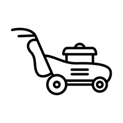 Mower Icon Logo Design Vector Template Illustration Sign And Symbol Pixels Perfect