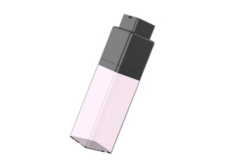 cosmetic spray bottle mockup isolated on white background