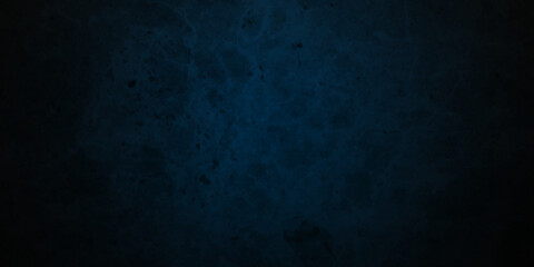 Dark black and blue stone concrete grunge wall texture and backdrop background anthracite panorama. Panorama dark black or blue slate background or texture.	
