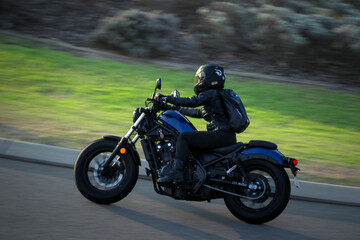 Obraz na płótnie Canvas motorcycle on the road