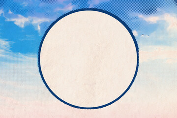 vintage clouds with copyspace