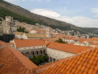 The red roofs of the beautiful city of Dubrovnik.