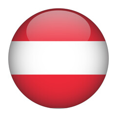 Austria 3D Rounded Flag with no Background