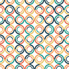 Geometric Circle shape Bauhaus pattern. Vector design and modern colorful art. Abstract Bauhaus design pattern. 