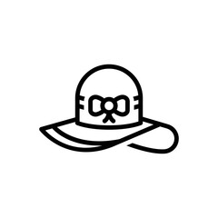 Black line icon for pamela