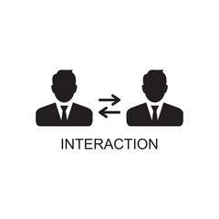 interaction icon , management icon vector