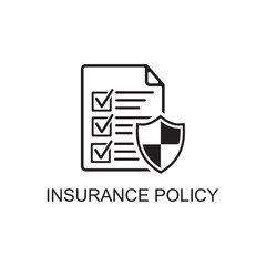 insurance policy icon , agreement icon