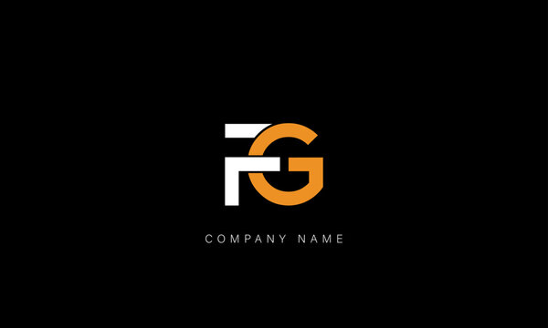 FG, GF Abstract Letters Logo Monogram