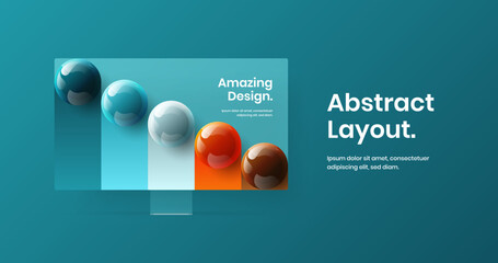 Amazing web project design vector layout. Unique display mockup site screen concept.