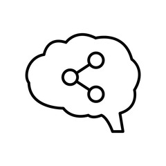 Idea sharing icon vector graphic illustration