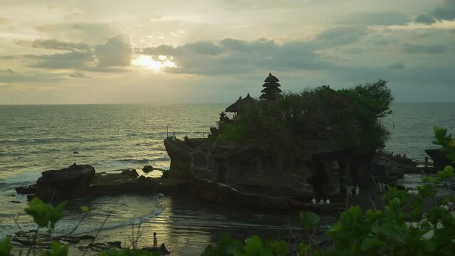 Sunset at Pura Tanah Lot, Bali, Indonesia