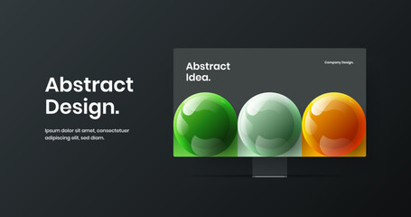 Original landing page design vector illustration. Amazing desktop mockup web banner concept.