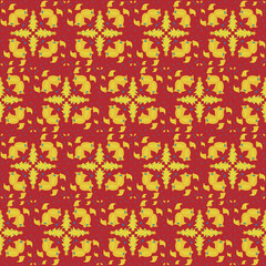 Bell Holly Berry Christmas Tree Star Seamless Pattern Background Garden Nature Winter Art