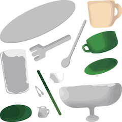 喫茶店の食器詰め合わせ