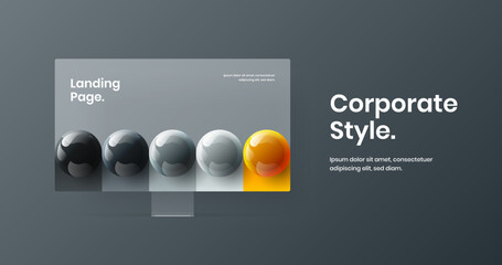 Clean site screen design vector illustration. Simple display mockup presentation layout.