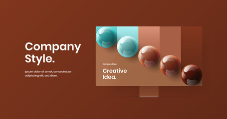 Isolated website design vector layout. Simple desktop mockup web banner concept.