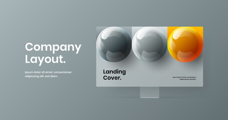 Colorful computer monitor mockup web banner template. Abstract landing page design vector layout.