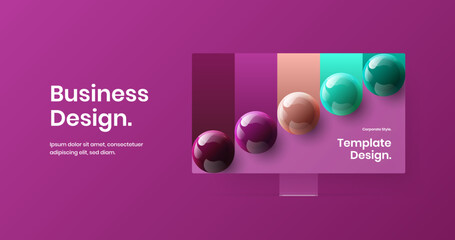 Simple banner vector design concept. Creative display mockup landing page layout.