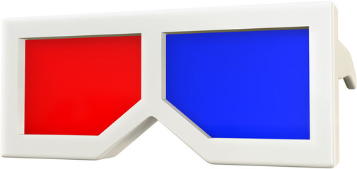 3D glasses icon illustration.
