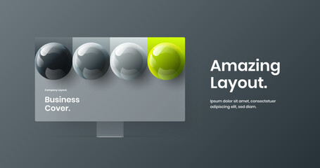 Abstract banner vector design concept. Modern display mockup website layout.