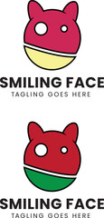  smiling face logo template