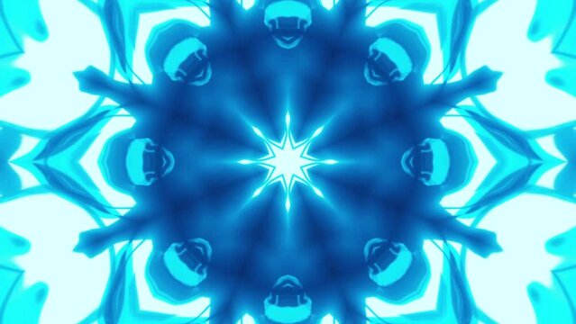 Kaleidoscope background. Hypnotic motion.  Dynamic ethnic abstract texture 3D kaleidoscope mandala abstract background of trippy art psychedelic trance to open third eye with visuals energy chakra