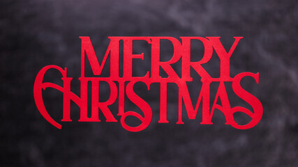 Merry Christmas with dark background