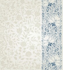 wedding card design, traditional paisley floral pattern , royal India	