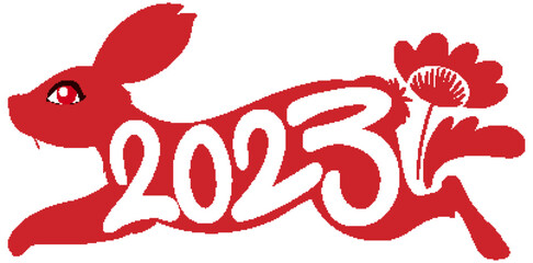 Chinese Lunar New Year Rabbit symbol 2023